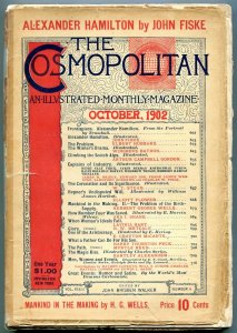 Cosmopolitan Pulp Magazine October 1902- HG Wells- Alexander Hamilton