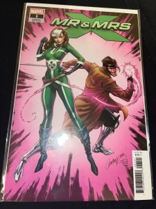 Mr and Mrs X 1, Rogue and Gambit, Campbell 1:50 Variant Cover, NM- Condition