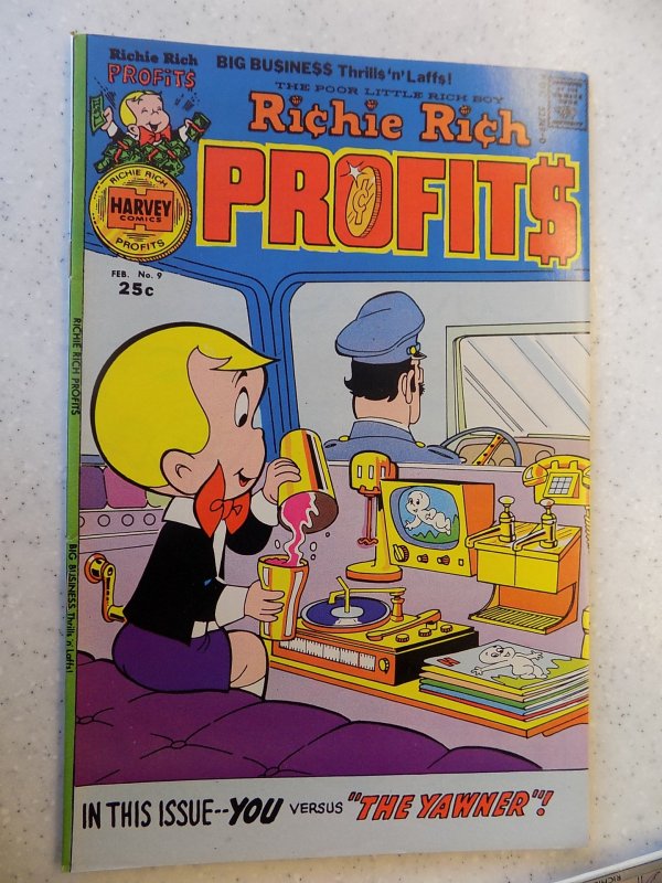 RICHIE RICH PROFITS # 9 HARVEY CARTOON ADVENTURE FUNNY