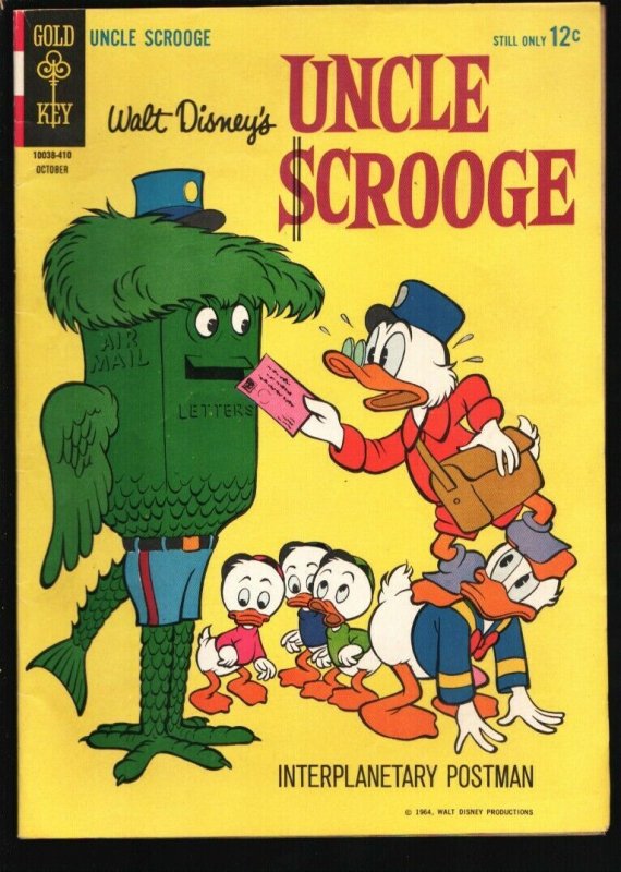 Uncle Scrooge #53 1964-Gold Key-Carl Barks art-Walt Disney -Gyro Gearloose-VF