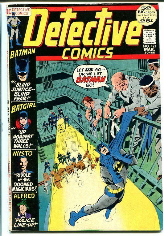 DETECTIVE COMICS #421 1972-BATMAN BATGIRL NEAL ADAMS! VG