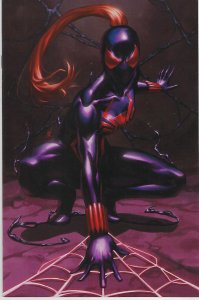 VENOM #27 EJIKURE 1:50 BLACK WIDOW Virgin Variant Retailer Cover !!! NM
