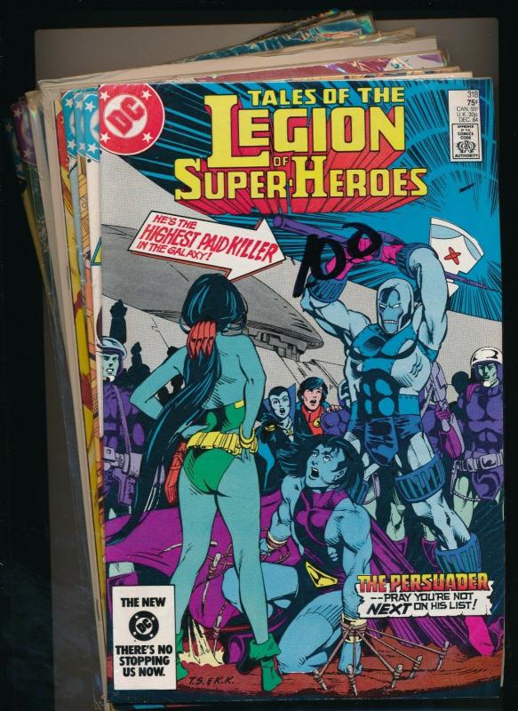 DC LOT OF 12- LEGION OF SUPER-HEROES #318-325,327,332,336,288,289 (PF365) 