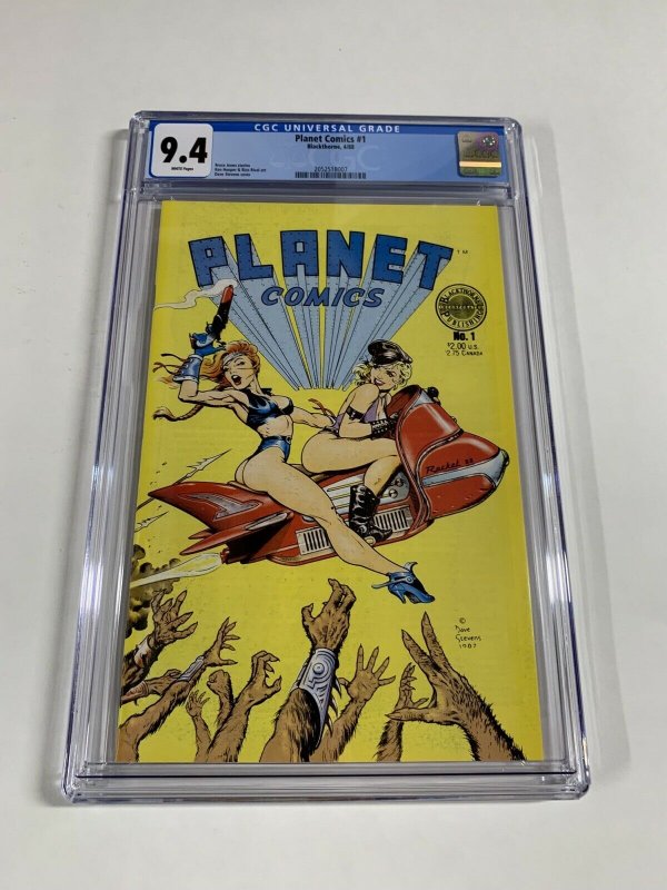 Planet Comics 1 Cgc 9.4 White Pages Dave Stevens Blackthorne Publishing