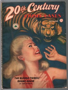 20th Century Crime Cases 9/1946-Good Girl Art-terror-mystery-Canadian-FN