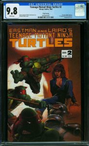 Teenage Mutant Ninja Turtles #2 CGC 9.8 Mirage Studios 1986. Third Print HTF  