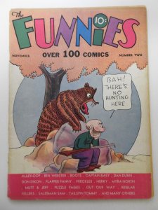 The Funnies #2 (1936) Fair Condition  Full Spine Split!