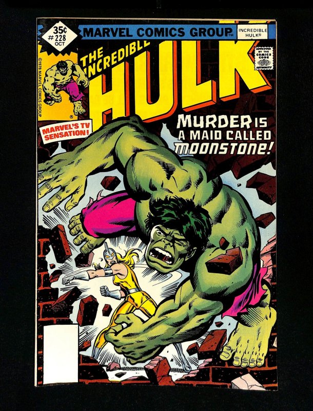 Incredible Hulk #228 Whitman Variant 1st Moonstone! Thunderbolts! Karla Sofen!