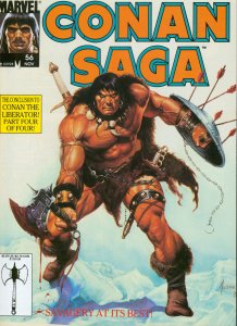 Conan Saga #56 Marvel Comics 1991 VF Jusko