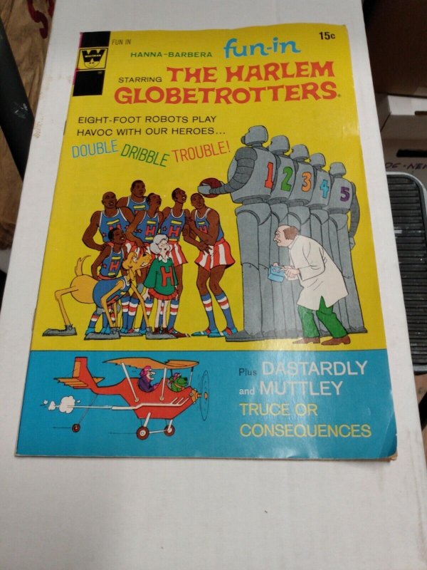 1970 FUN-IN 10 WHITMAN FINE- HARLEM GLOBETROTTERS Hanna Barbera