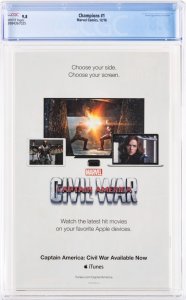 Champions #1 CGC 9.8 (2016) Ms Marvel, Spider-Man, Nova, Hulk, Vision new lineup