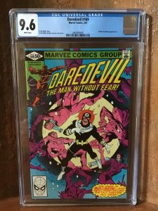 Daredevil 169 Cgc 9.6 White Pages Marvel Frank Miller 2060493007