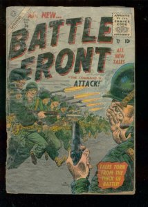 BATTLE FRONT COMICS #34 1955-JOE MANEELY-GENE COLAN ART P/FR