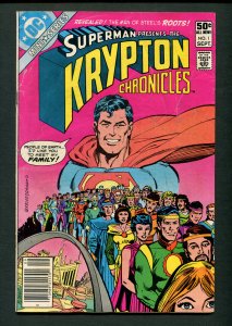 Superman, Krypton Chronicles #1 ( 2.0 GD ) Curt Swan Art / September  1981