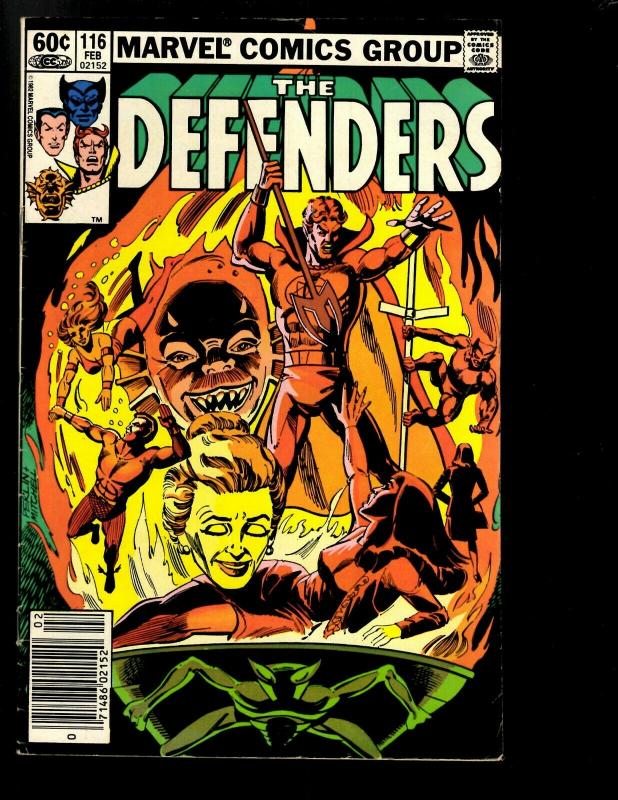 Lot of 7 The Defenders Marvel Comics # 77 115 116 117 118 119 120 122 EK4