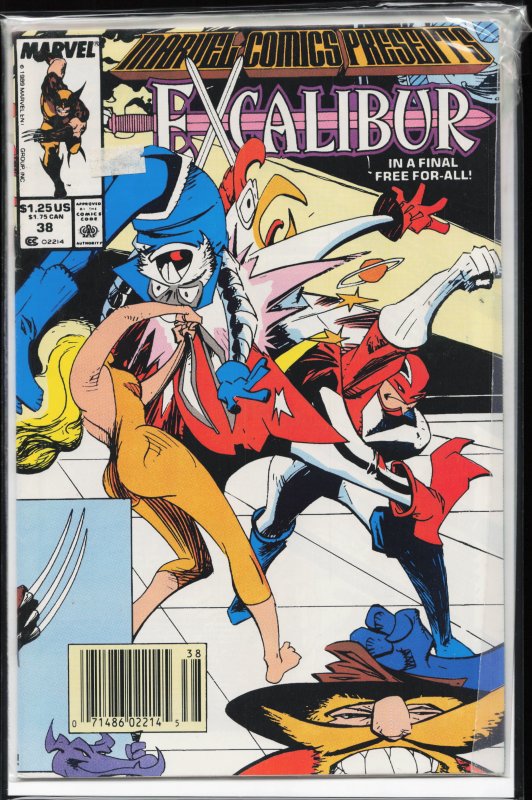 Marvel Comics Presents #38 Newsstand Edition (1989) Excalibur