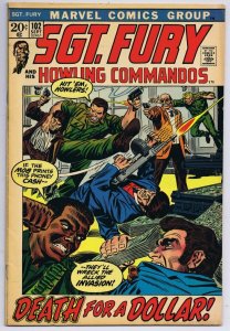 Sgt Fury #102 ORIGINAL Vintage 1972 Marvel Comics  