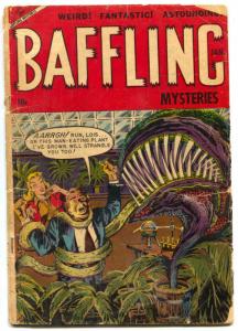 Baffling Mysteries #19 1954-Golden Age horror- man eating plant! G