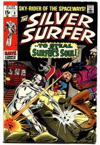 Silver Surfer #9 comic book 1969-Marvel-Mephisto-John Bucsema art