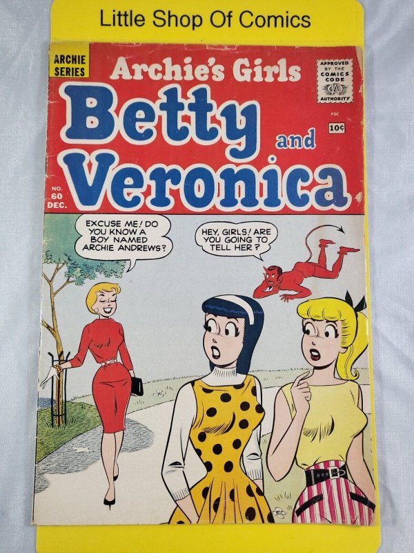 Archie's Girls Betty and Veronica #60 1960 Archie Comics