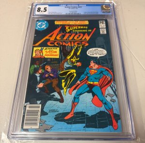 Action Comics # 521 CGC Graded 8.5 DC Comic Book 1st Vixen Appearance Key JH30