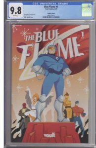 Vault Comics #1! The Blue Flame #1! Cover B! 1st Print! CGC 9.8!