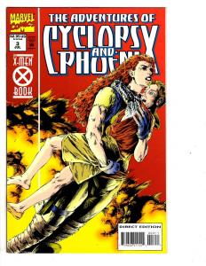 4 The Adventures of Cyclops and Phoenix Marvel Comic Books # 1 2 3 4 X-Men CB4