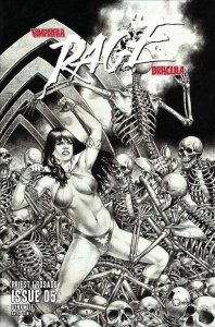 Vampirella/Dracula: Rage #5G VF/NM ; Dynamite | 1:10 Variant Vigonte B&W