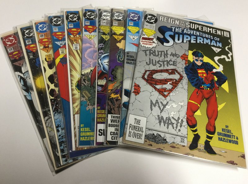 Adventures Of Superman 501-510 Nm Near Mint DC Comics