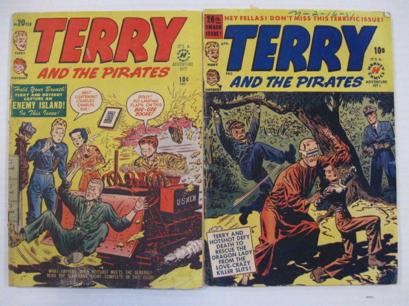 TERRY AND THE PIRATES LOT 6 COMICS Guide $97