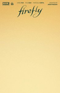 Firefly #25 2021 Blank Cover C Sand Variant Boom! Studios BL02