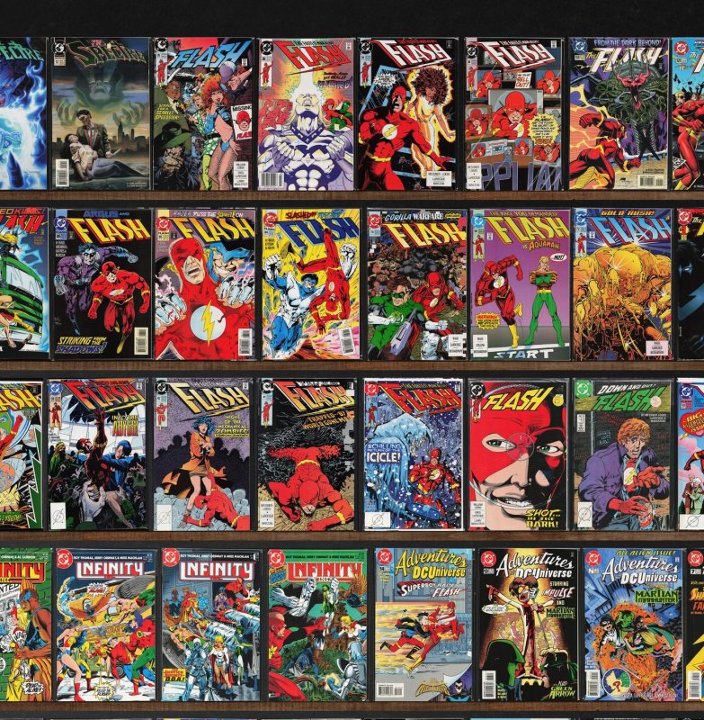 Huge Lot 150+ Comics with The Flash, The Spectre, Infinity, Inc. & More!