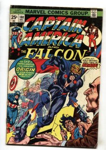 CAPTAIN AMERICA #180--comic book--1974--FALCON ORIGIN--VG