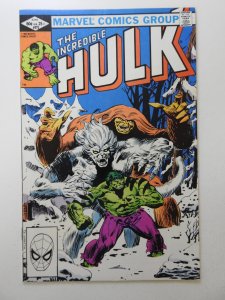 The Incredible Hulk #272 Direct Edition (1982) Awesome Wendigo Battle! VF+!