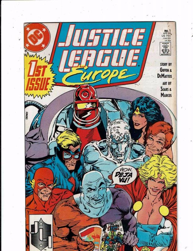 Lot of 7 Justice League Europe DC Comic Books #1 2 3 4 5 6 7 TW44