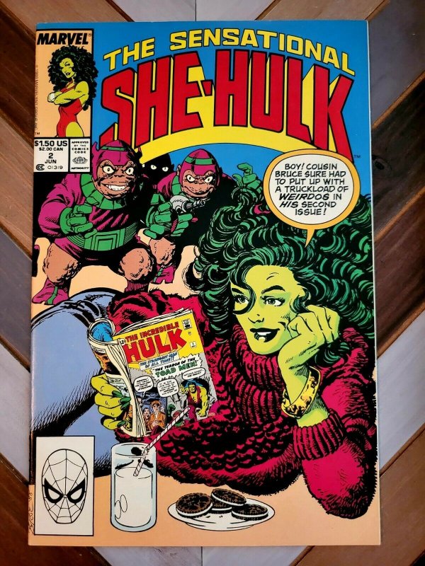 Sensational She-Hulk #2 VF/NM (Marvel 1988) 1st App BLONDE PHANTOM