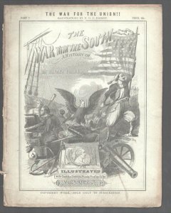 War With The South #7 1861-History of The Great American Rebellion-Civil War-...