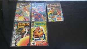 FANTASTIC FOUR 5PC (FN+/VF) ISSUES #313-17, TORCH GOES WILD, BELASCO! 1988