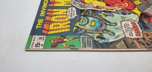 Invincible Iron Man #36 (1971) Nick Fury, Daredevil, Ramrod VG/FN 