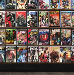 Huge Lot 150+ Comics with Justice League, Wolverine, Man Bat, Star Wars & More!