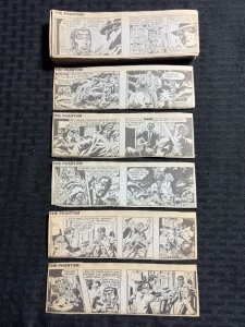 1991 THE PHANTOM Daily Comic Strips by Falk & Barry 6.5x2 FN/FN+ LOT of 185
