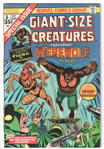 Giant Size Creatures (1974) Werewolf by Night and Tigra!