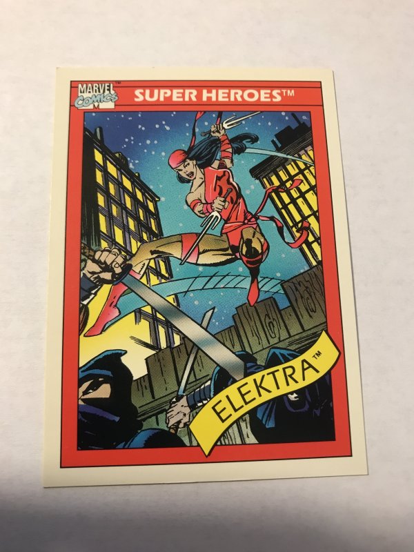 ELECTRA #49 : 1990 Marvel Universe Series 1 card, NM/M high grade, Daredevil