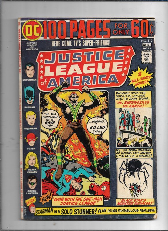 Justice League of America #112  (1974)  FN