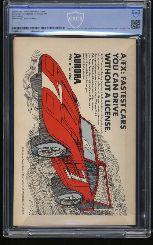 Action Comics #407 CBCS NM+ 9.6 Off White to White