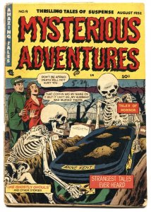 MYSTERIOUS ADVENTURES #9-Extreme Violence-Pre-Code horror-1952