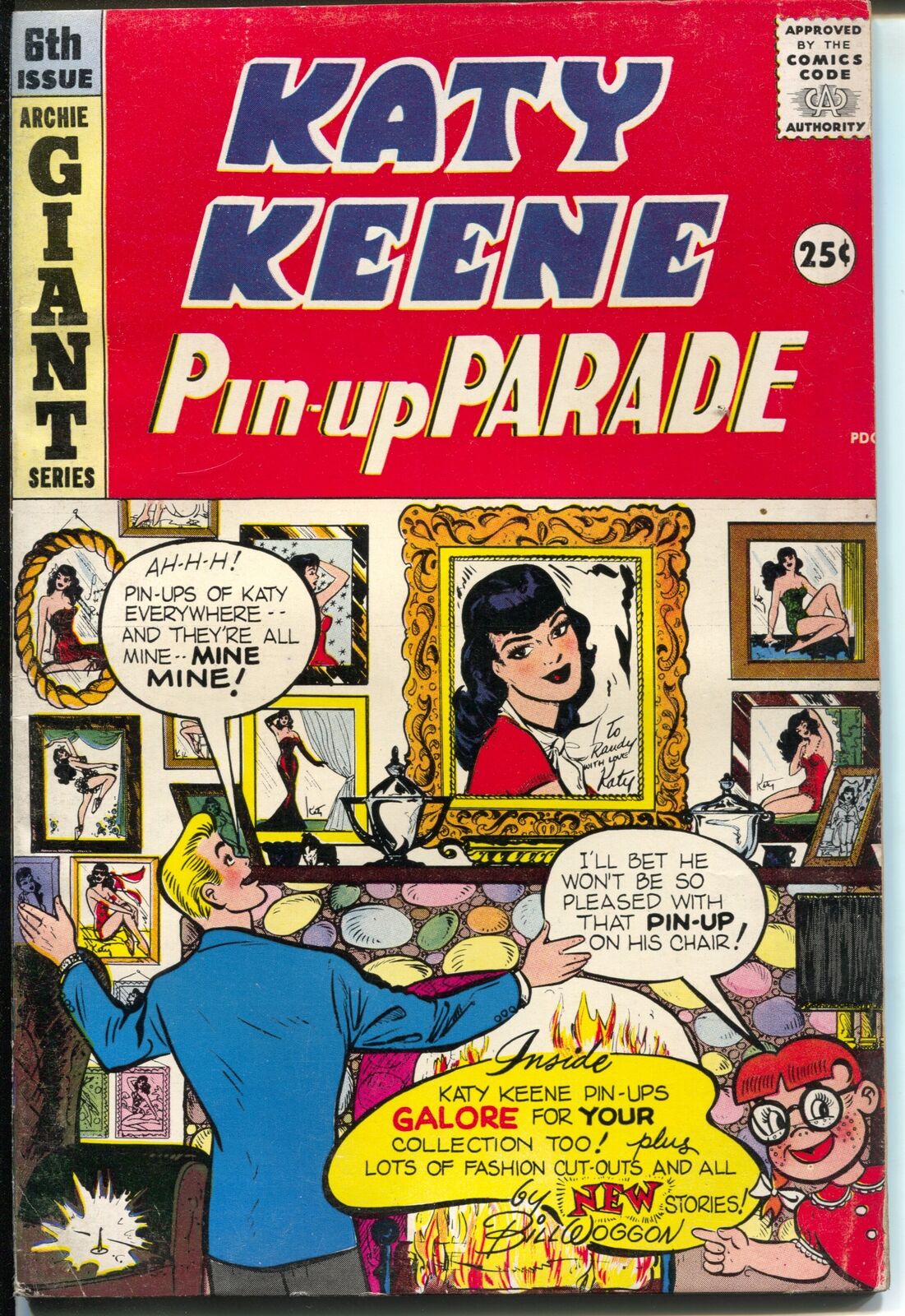 Katy Keene Pin Up Parade 6 1959 Bill Woggon Fashions Pin Ups Paper Dolls Fn Comic Books 