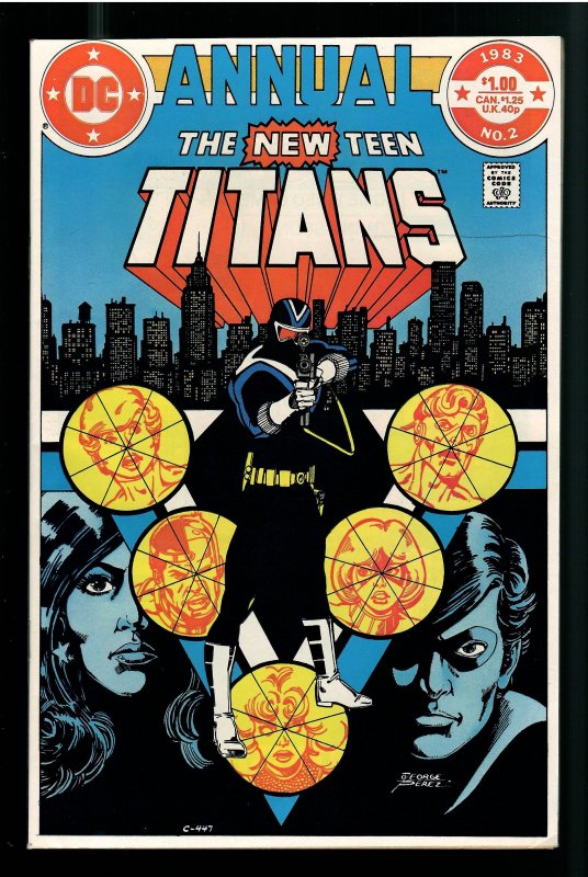 NEW TEEN TITANS ANNUAL 2; NM;KEY COLLECTOR!1st APPEARANCE VIGALANTE! FILM!