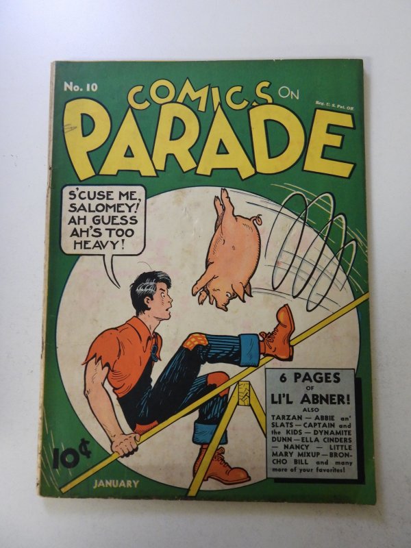 Comics on Parade #10 (1939) VG condition see description