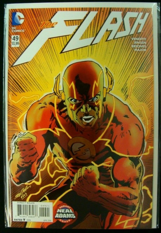 DC Flash #49 Neal Adams Variant Cover The New 52